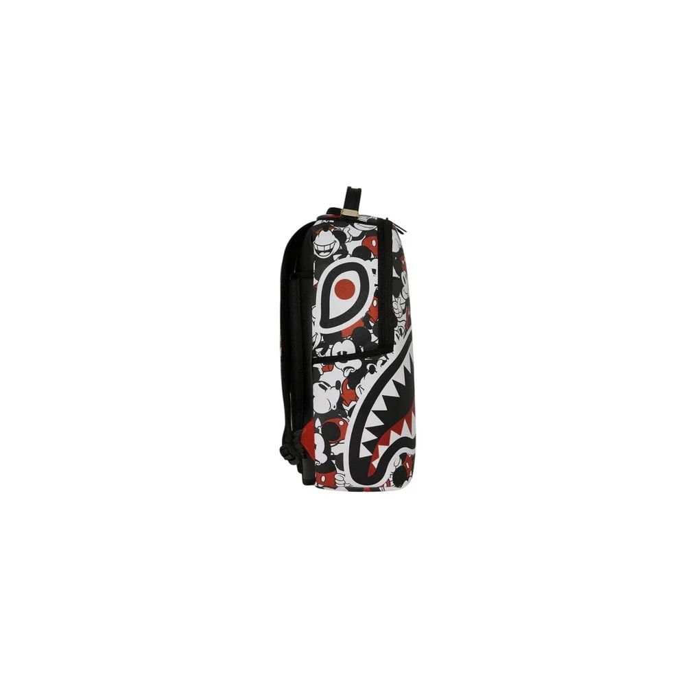 Sprayground Disney Mickey Mouse Crammed Backpack Red White Black Special Edition